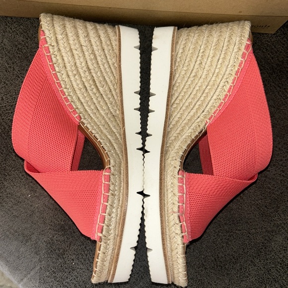 Gentle Souls Pink Espadrille Shoes with Crossover Design - Picture 3 of 5